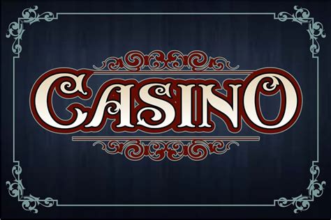 casino fonts